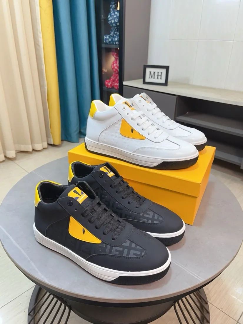 Ex-factory price 420🌹🌹【fendi Fendi】: 🔝High-end brand of men's shoes: high-top series: official website 1:1 latest masterpiece: the upper is made of brand fabric with imported cowhide technology, ➕🐑made in sheepskin👍, making walking more convenient and comfortable, a stunning work, compared with the official quality, the beautiful 1:1 replica [color]! Create a fashionable personality to set off your uniqueness! A must-have for trendy men! 🔥Size: 38-44.